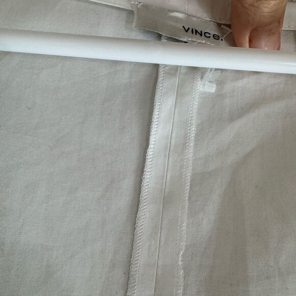 Vince White Square Neck Blouse Size 8 - Picture 8 of 14